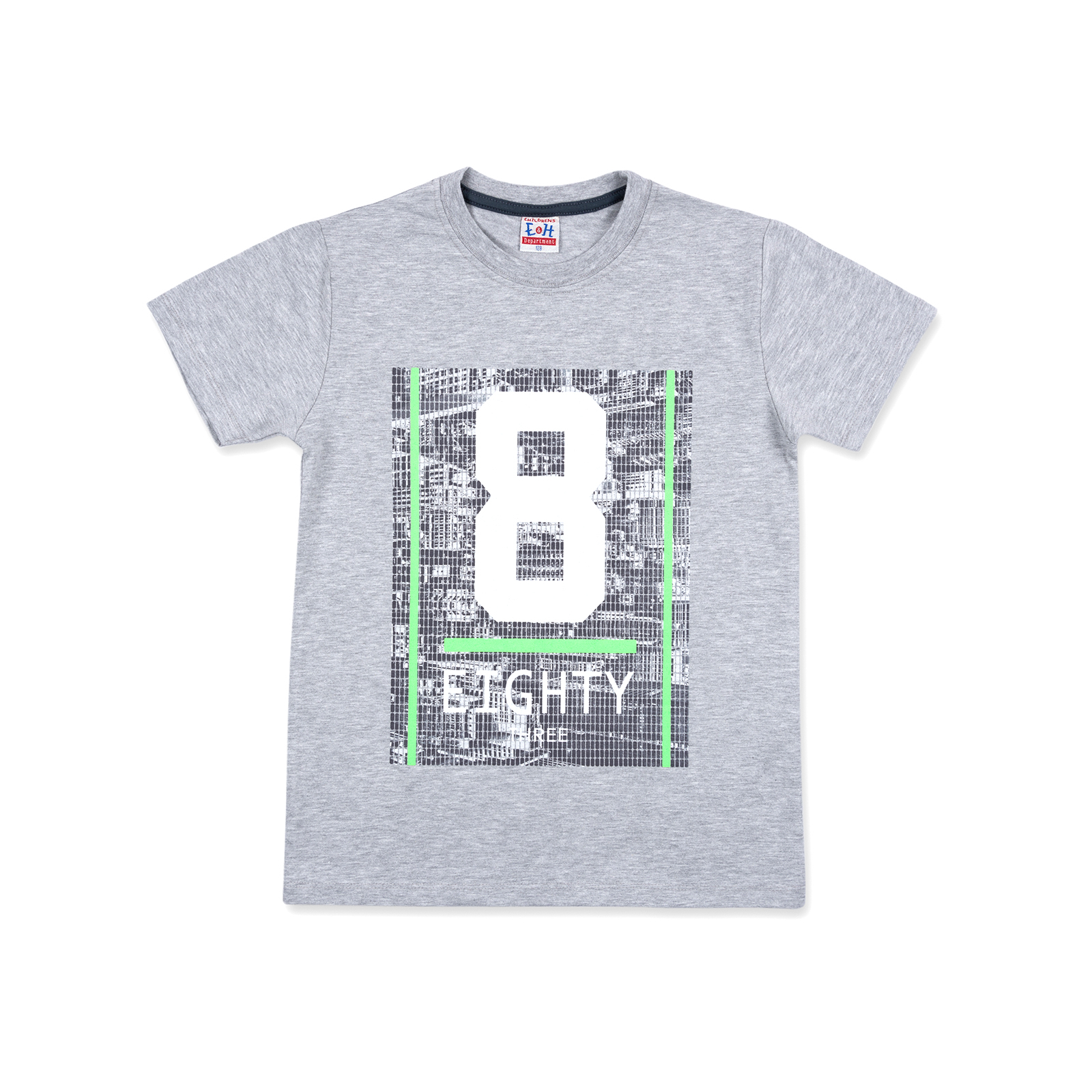 Футболка детская Breeze с шортами "Eighty" (8884-140B-gray) изображение 2