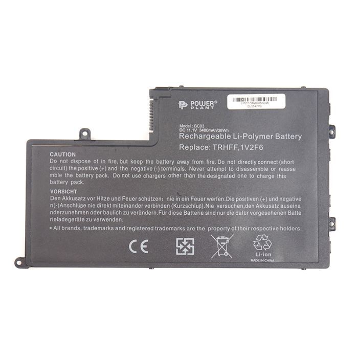 Аккумулятор для ноутбука DELL Inspiron 15-5547 Series (TRHFF, DL5547PC) 11.1V 3400mAh PowerPlant (NB440580)