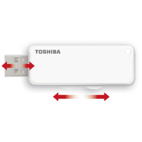 USB флеш накопитель Toshiba 128GB U203 White USB 2.0 (THN-U203W1280E4) изображение 2