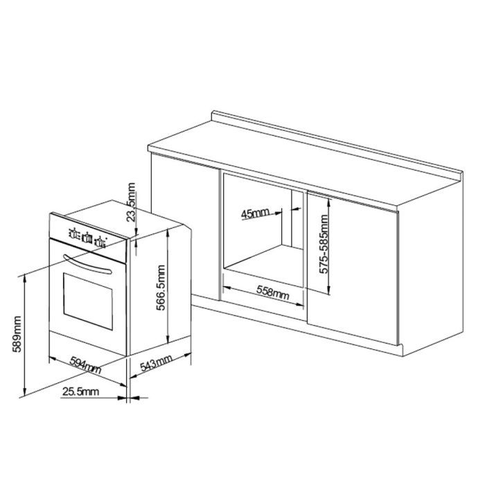 Духова шафа Pyramida F 68 M IV RUSTICO зображення 2
