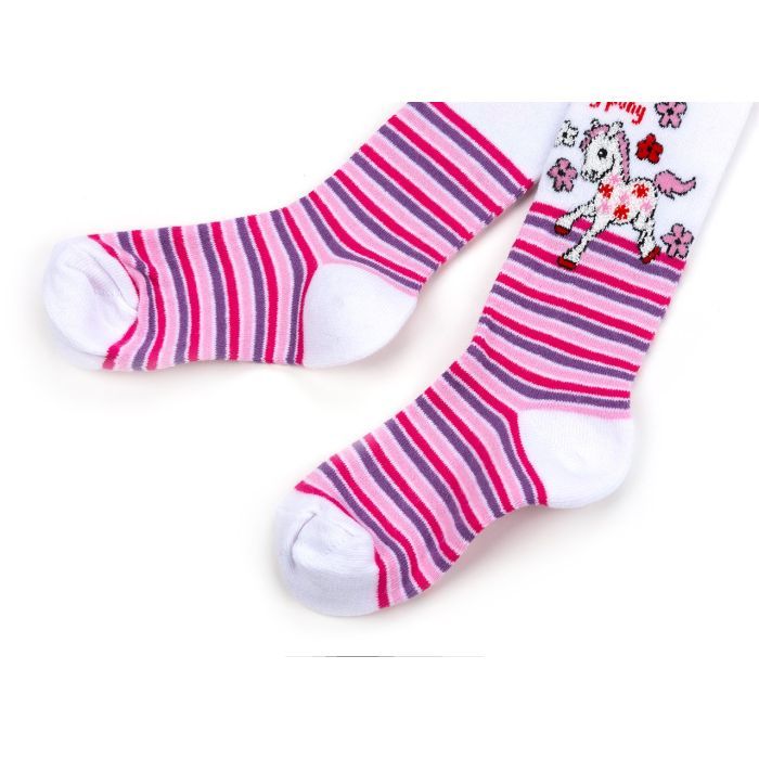 Колготки детские UCS Socks с пони (M0C0301-0860-98G-white) изображение 2