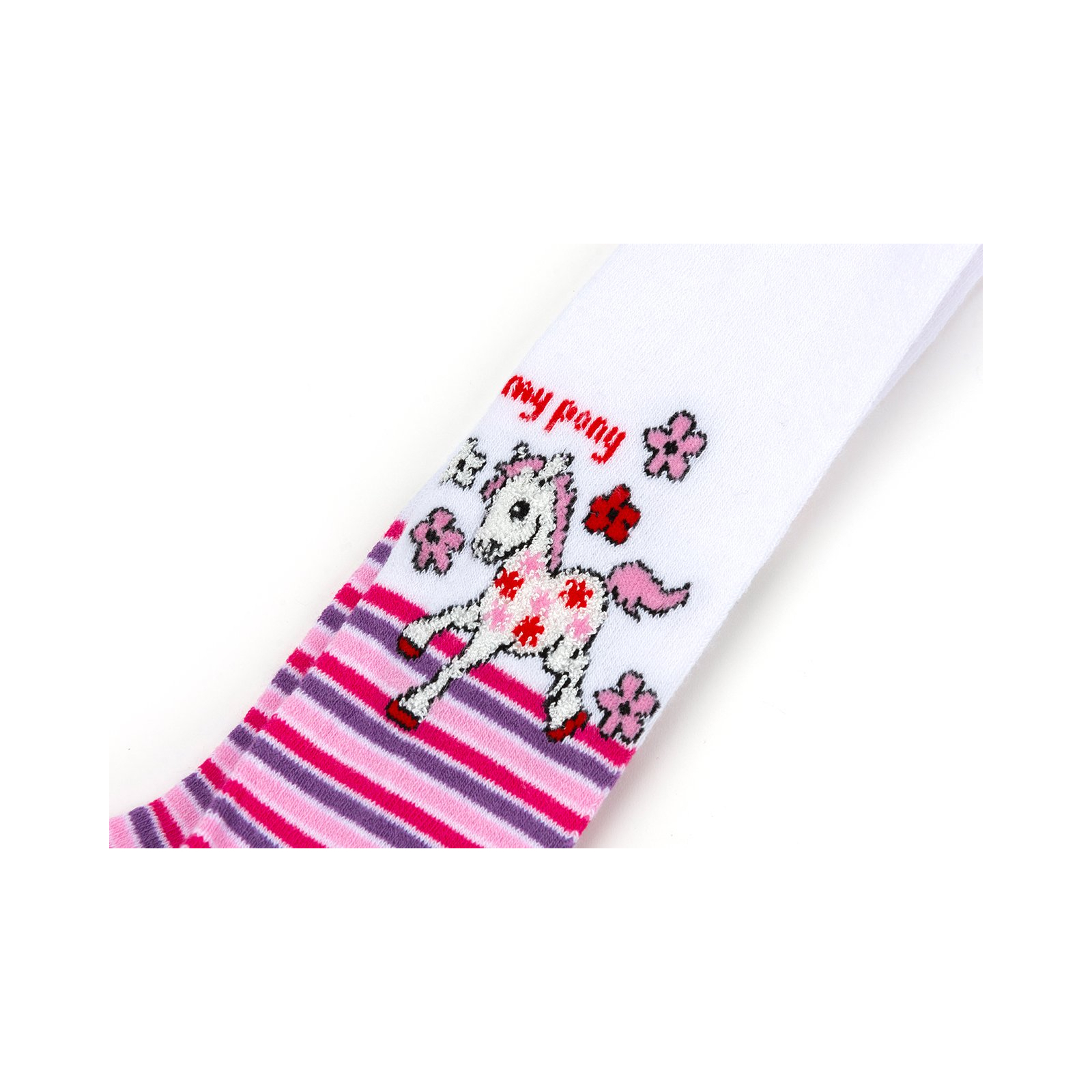 Колготки UCS Socks с пони (M0C0301-0860-110G-white) изображение 3