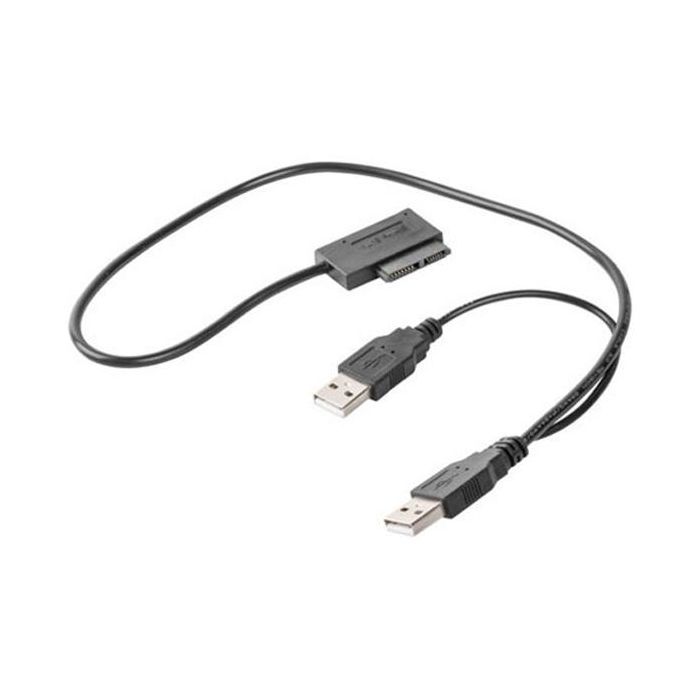 Переходник USB 2.0 to Slimline SATA 13 pin Cablexpert (A-USATA-01) изображение 2
