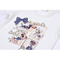 Футболка детская Breeze и капри с собачками и бантиками (10244-104G-blue) изображение 8