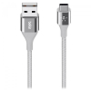 Дата кабель USB 2.0 AM to Type-C 1.2m MIXIT DuraTek silver Belkin (F2CU059BT04-SLV)