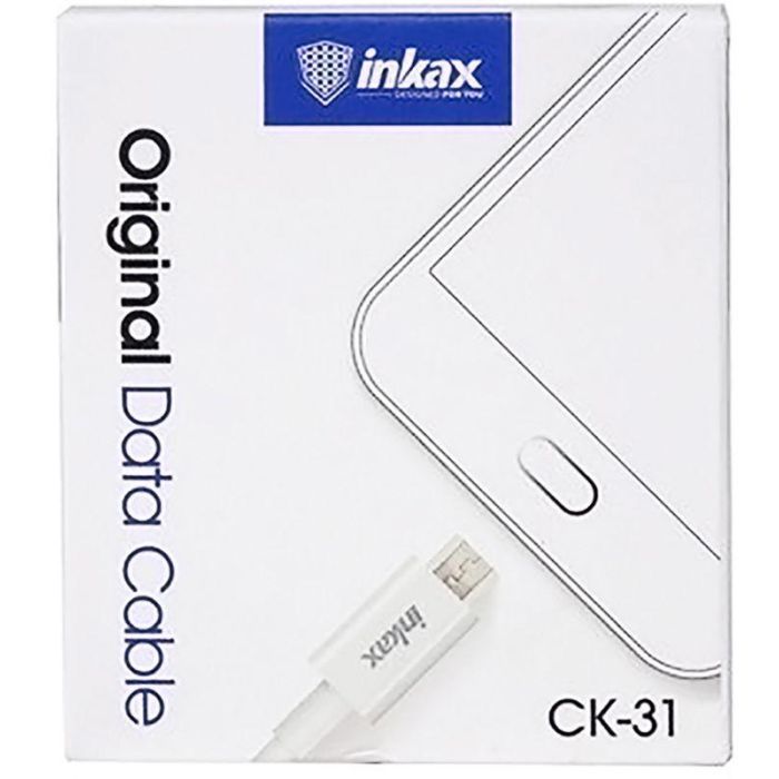 Дата кабель USB 2.0 AM to Micro 5P 1.0m CK-31 White Inkax (F_72187) изображение 2