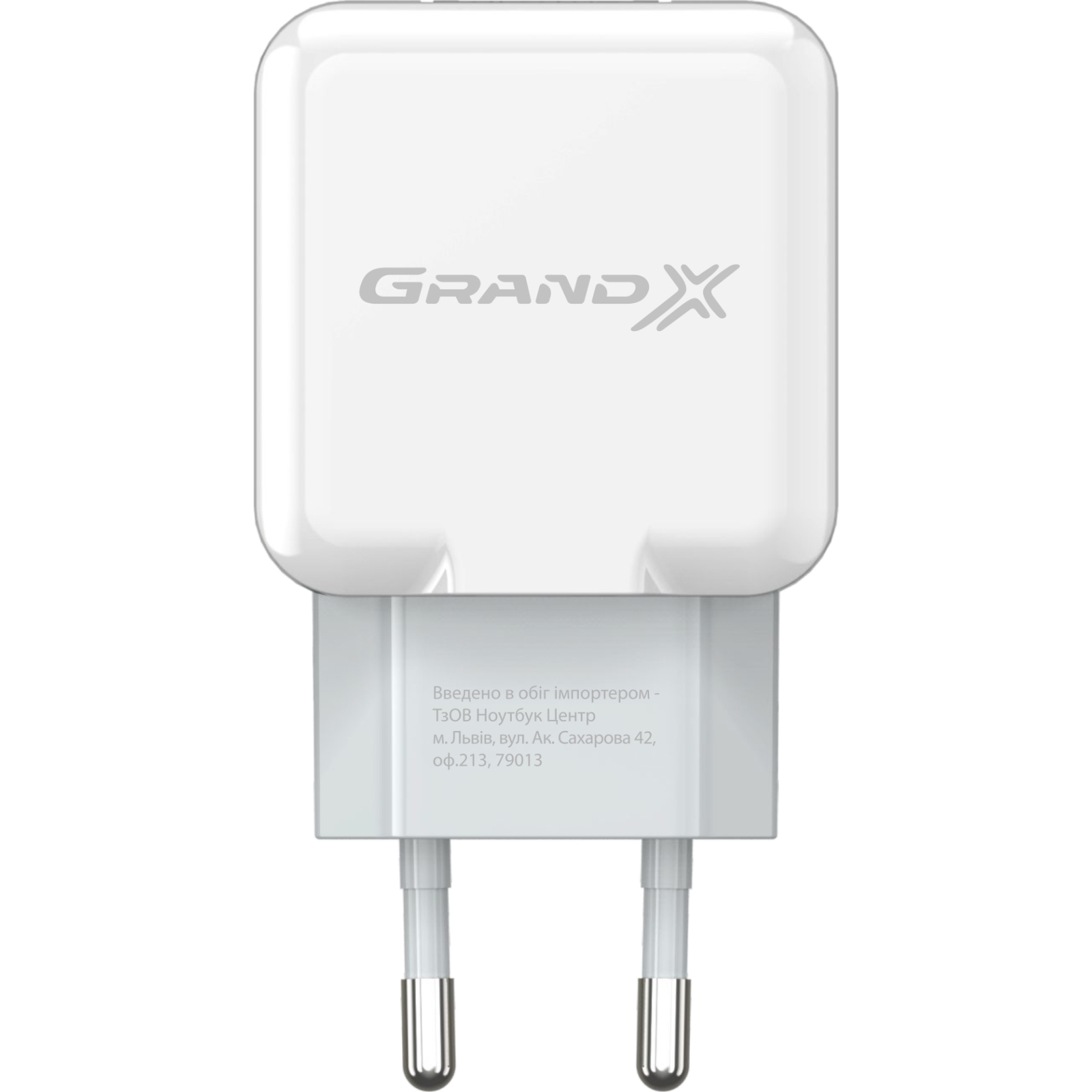 Зарядний пристрій Grand-X 5V 2.1A White (CH-03W) зображення 2