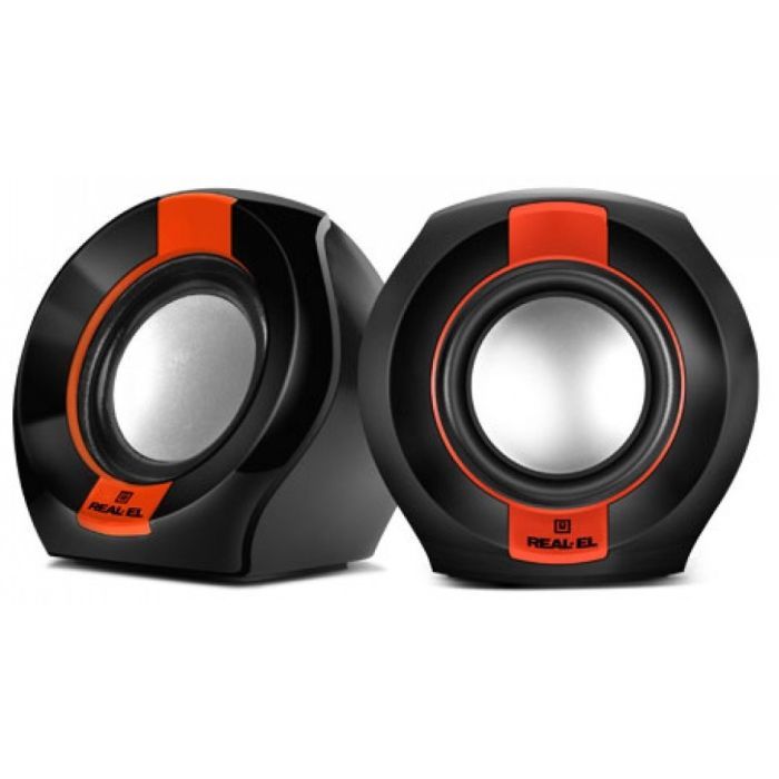 Акустична система REAL-EL S-50 black-red