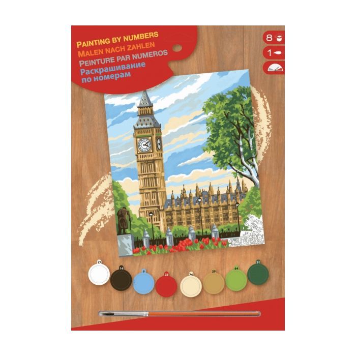 Набор для творчества Sequin Art PAINTING BY NUMBERS JUNIOR Big Ben (SA1331)