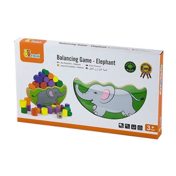 Развивающая игрушка Viga Toys Балансирующий слон (50390) изображение 2