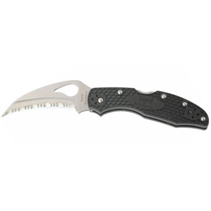 Нож Spyderco Byrd Hawkbill, серрейтор (BY22SBK)