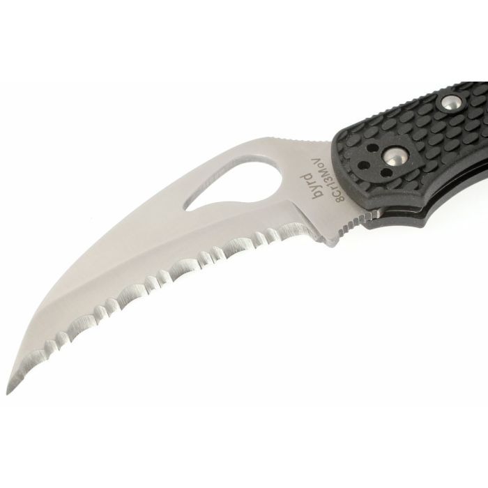 Нож Spyderco Byrd Hawkbill, серрейтор (BY22SBK) изображение 2