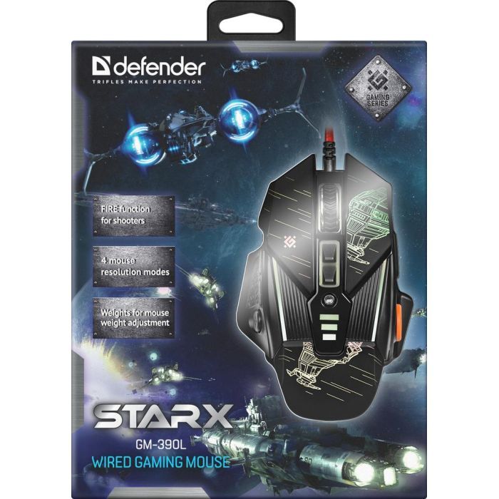 Мышка Defender sTarx GM-390L Black (52390) изображение 5
