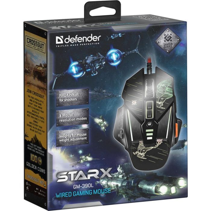 Мышка Defender sTarx GM-390L Black (52390) изображение 6