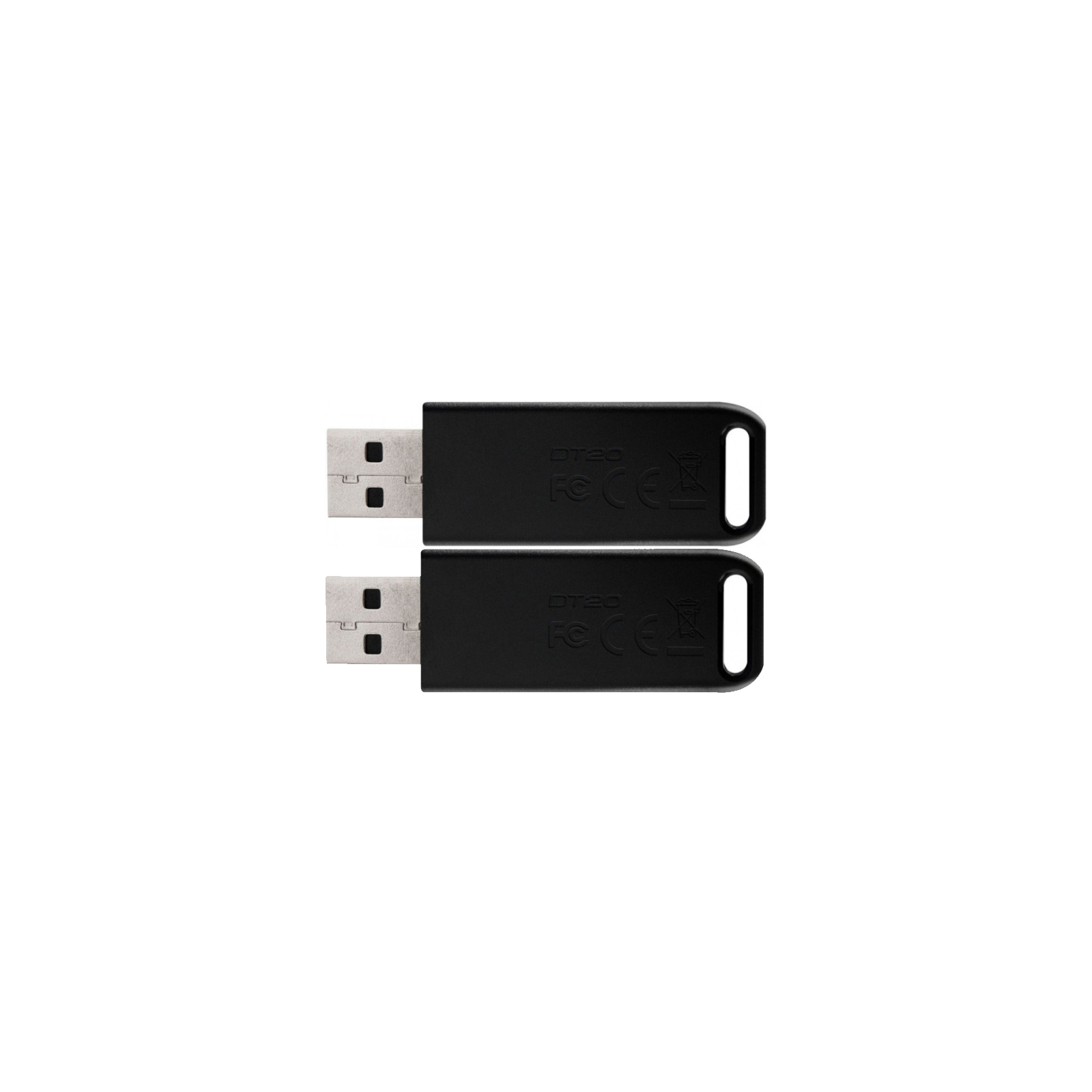 USB флеш накопичувач Kingston 2x64GB DataTraveler 20 USB 2.0 (DT20/64GB-2P) зображення 2