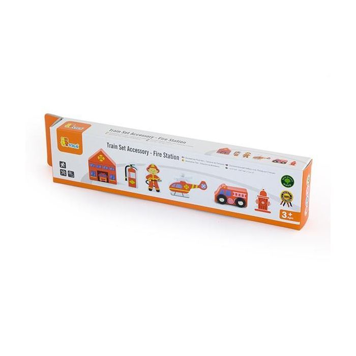 Залізниця Viga Toys Доп. набір до ж / д "Пожежна станція" (50815) зображення 2
