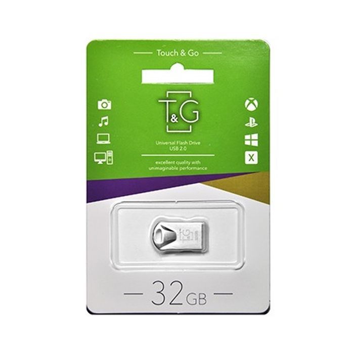 USB флеш накопитель T&G 64GB 106 Metal Series Silver USB 2.0 (TG106-64G) изображение 2