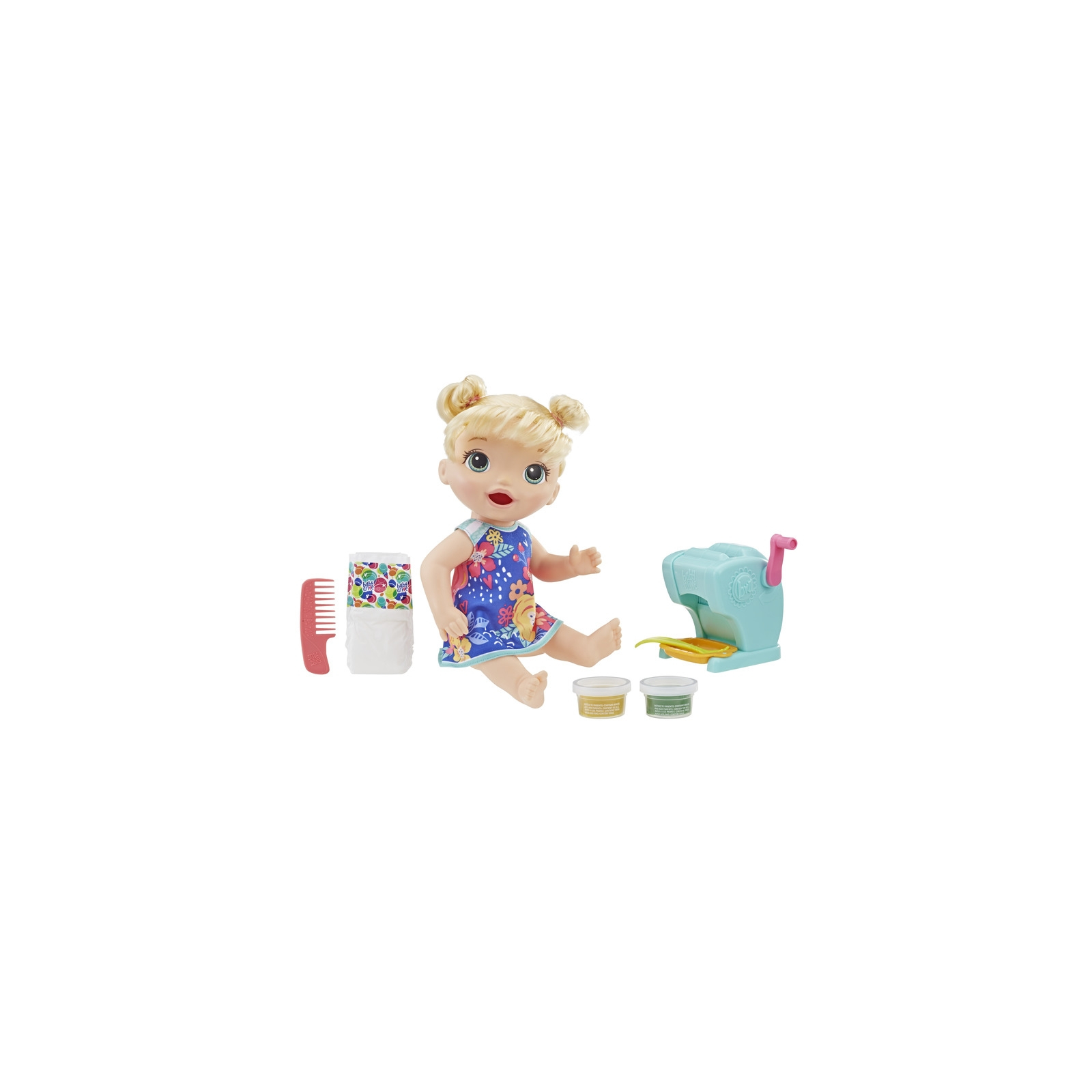 Кукла Hasbro Baby Alive Малышка блондинка и Макароны (E3694) изображение 2