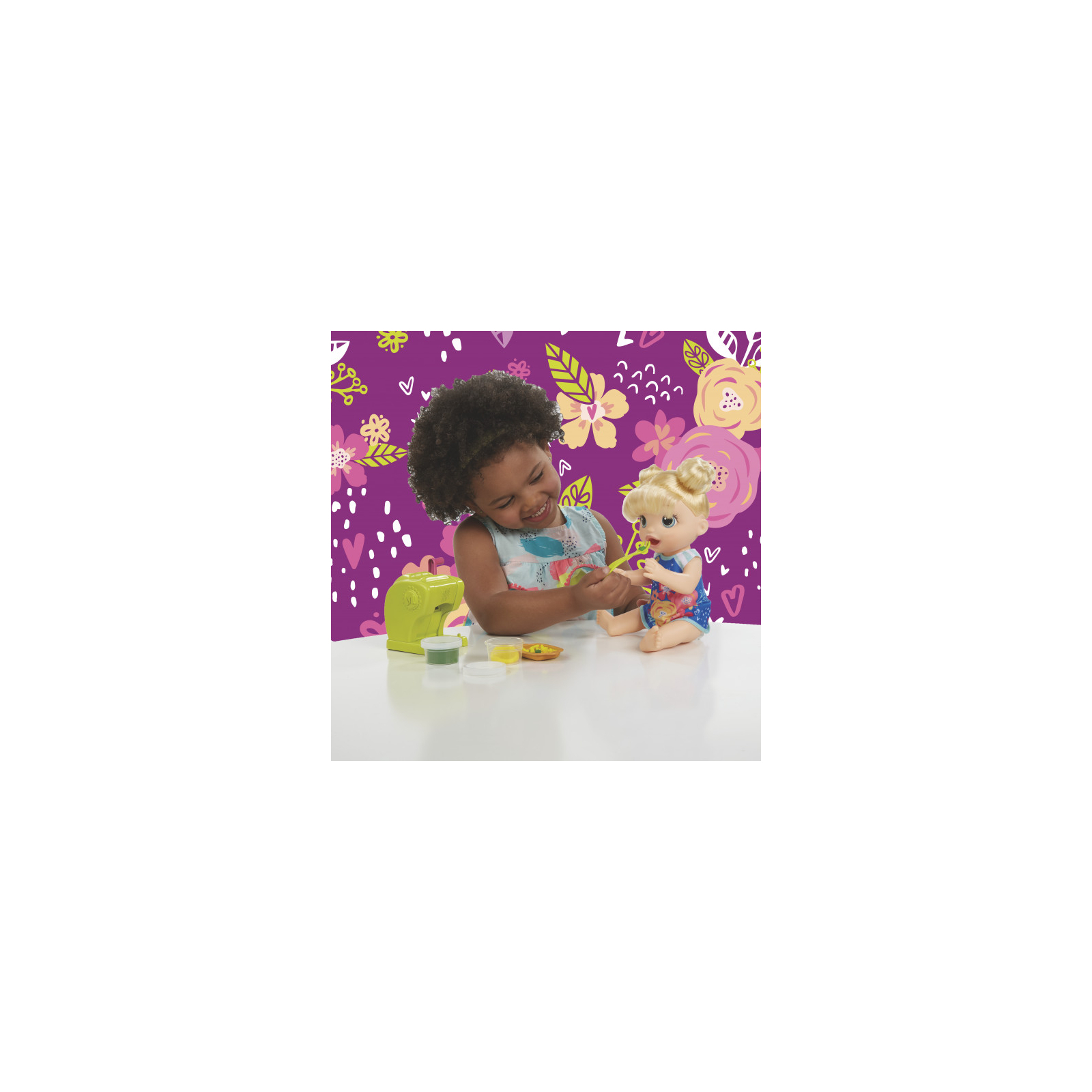 Кукла Hasbro Baby Alive Малышка блондинка и Макароны (E3694) изображение 3