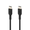 Дата кабель USB-С - USB-С, PVC, 1m, black Belkin (CAB003BT1MBK) зображення 2
