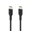 Дата кабель USB-C to USB-C 1.0m PVC black Belkin (CAB003BT1MBK) изображение 2