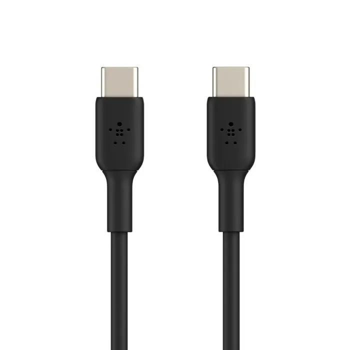 Дата кабель USB-C to USB-C 1.0m PVC black Belkin (CAB003BT1MBK) изображение 3