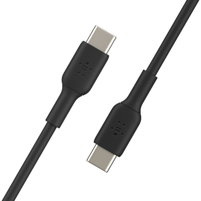 Дата кабель USB-С - USB-С, PVC, 1m, black Belkin (CAB003BT1MBK) зображення 4