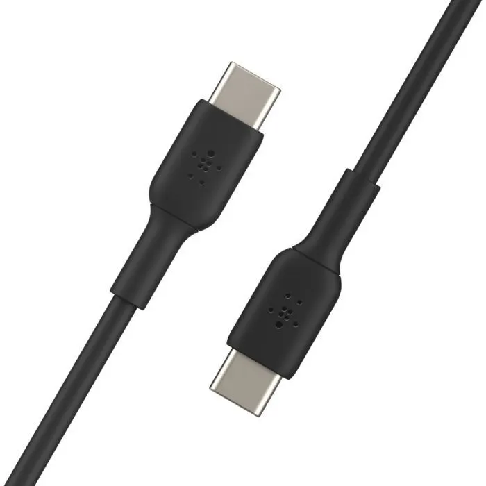 Дата кабель USB-C to USB-C 1.0m PVC black Belkin (CAB003BT1MBK) изображение 4