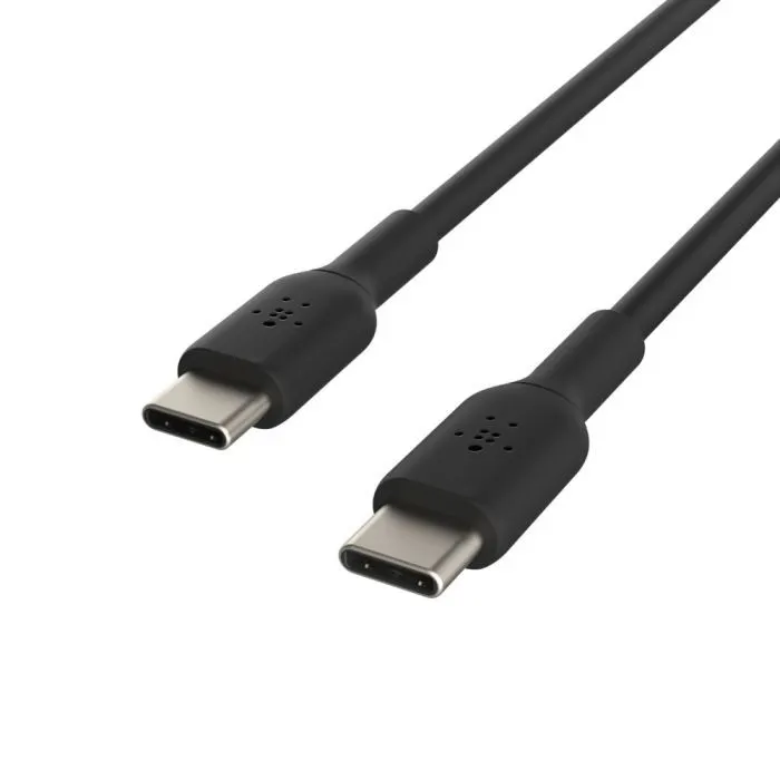 Дата кабель USB-C to USB-C 1.0m PVC black Belkin (CAB003BT1MBK) изображение 5