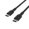 Дата кабель USB-C to USB-C 1.0m PVC black Belkin (CAB003BT1MBK) изображение 5