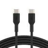 Дата кабель USB-C to USB-C 1.0m PVC black Belkin (CAB003BT1MBK)