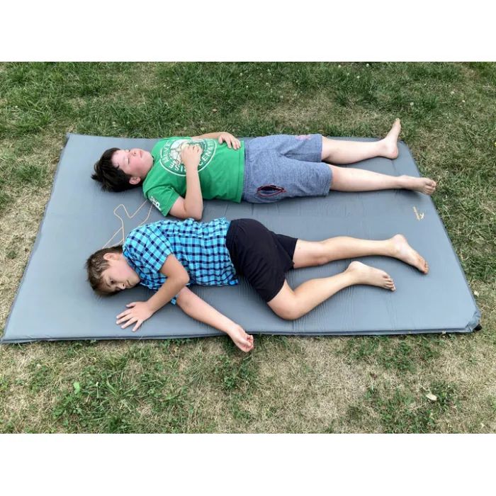 Туристический коврик Easy Camp Self-inflating Siesta Mat Double 5 cm Grey (928482) изображение 4