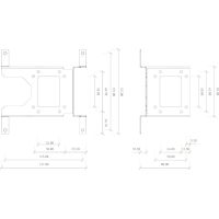 Кріплення для СРО Ekwb EK-UNI Pump Bracket (140mm Fan) Vertical (3831109843291) зображення 3