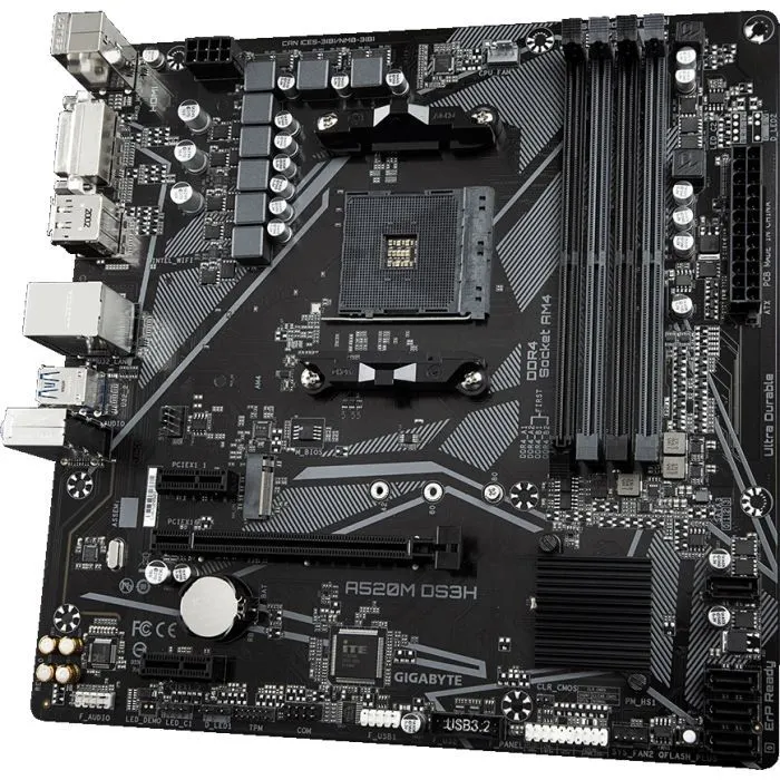 Материнская плата GIGABYTE A520M DS3H изображение 4