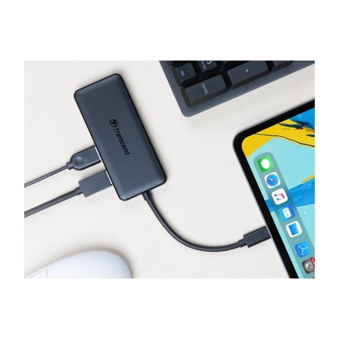 Концентратор Transcend Type-C HUB 6 ports microSD/SD Black (TS-HUB5C) зображення 5