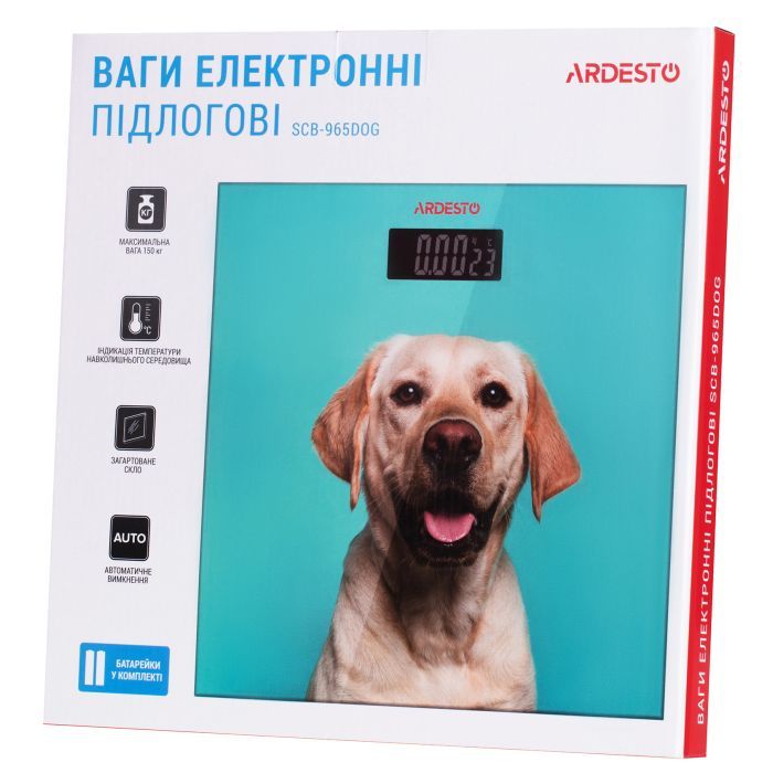 Весы напольные Ardesto SCB-965DOG изображение 5
