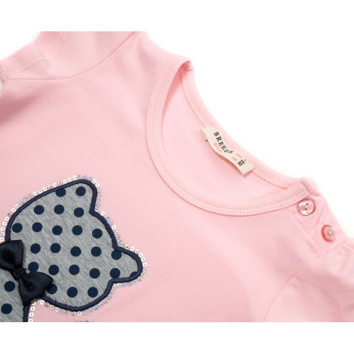 Футболка детская Breeze с котиком и капри (13390-86G-pink) изображение 3