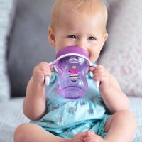 Поильник-непроливайка Chicco Training Cup от 6 месяцев 200 мл Фиолетовый (06921.10.04) изображение 2