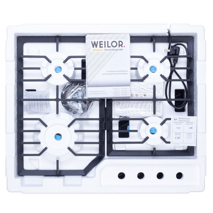 Варочна поверхня Weilor GG 624 WH зображення 11