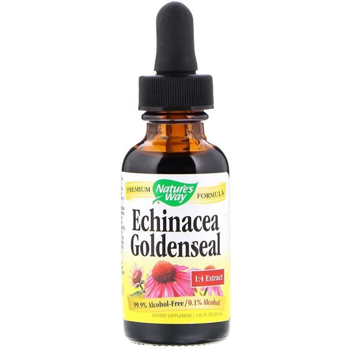 Травы Nature's Way Эхинацея и Гидрастис, Echinacea Goldenseal, без спирта, 30 (NWY-14663) > цены в Киеве и Украине Травы Nature's Way Эхинацея и Гидрастис, Echinacea Goldenseal, без спирта, 30 (NWY-14663)
