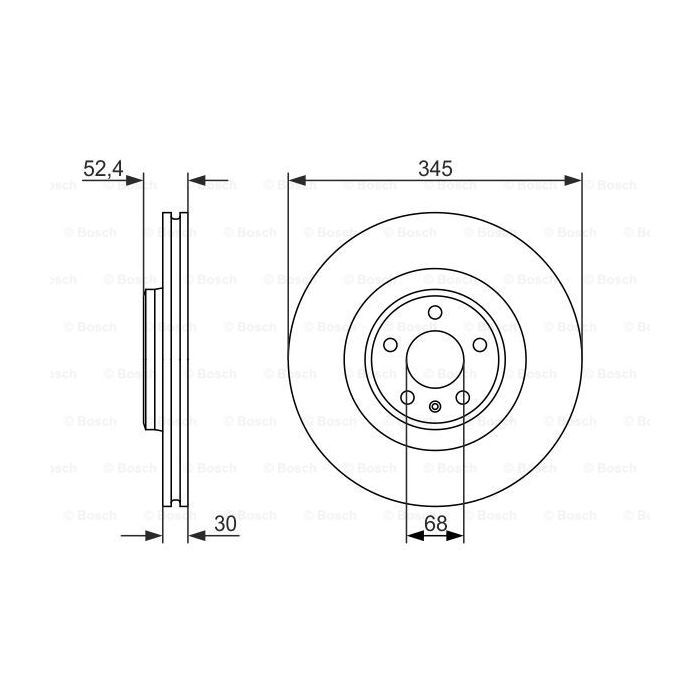 Гальмівний диск Bosch 0 986 479 747 зображення 5