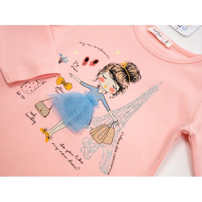 Кофта дитяча Breeze з дівчиною (15970-104G-peach) зображення 3