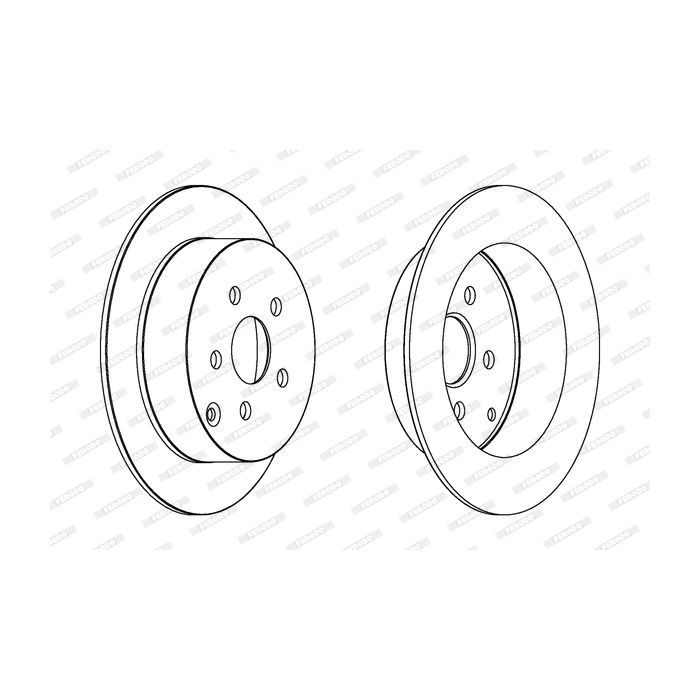 Тормозной диск FERODO DDF1485C