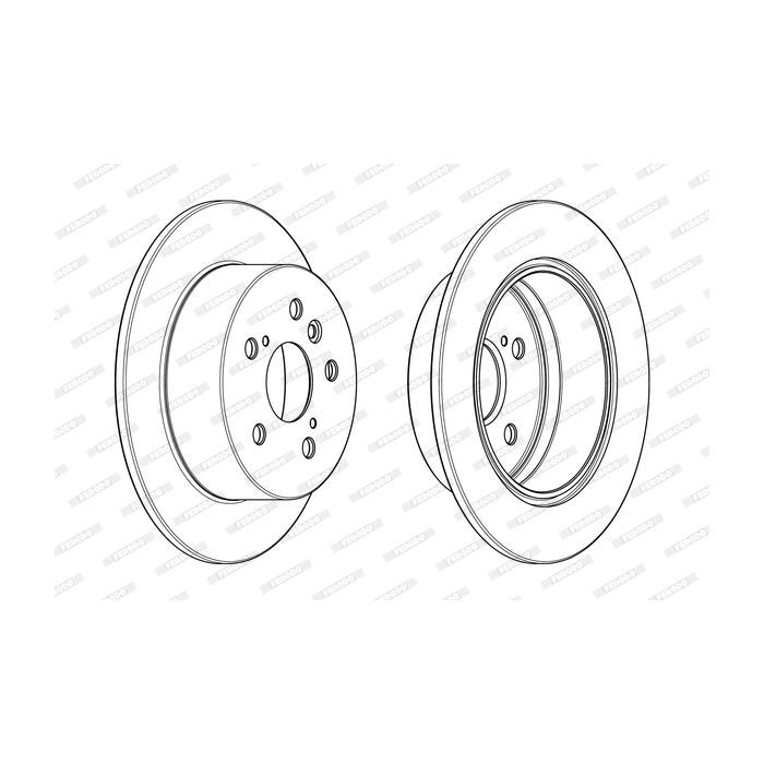 Тормозной диск FERODO DDF1980C