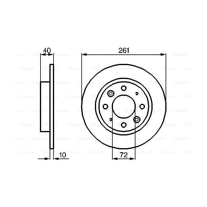Тормозной диск Bosch 0 986 479 018