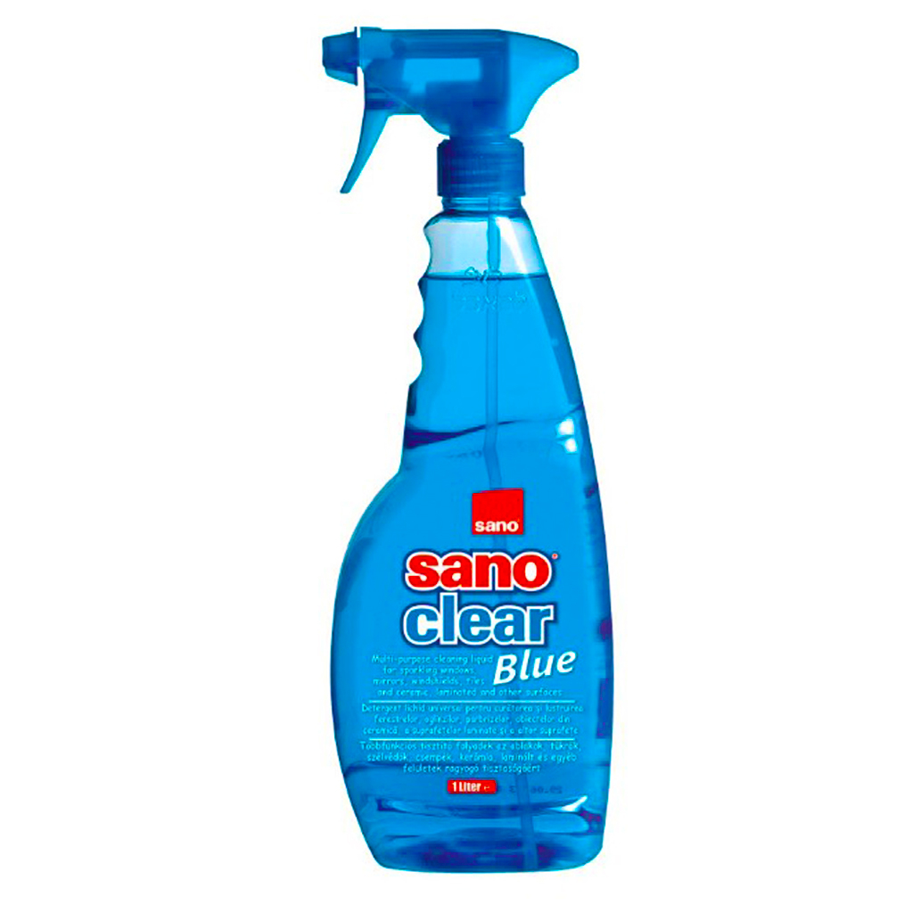 Засіб для миття скла Sano Clear Blue 1 л (7290005425646)