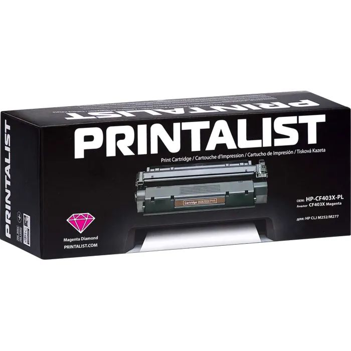 Картридж Printalist HP LJ M252/M277/ CF401X Cyan (HP-CF401X-PL) изображение 2