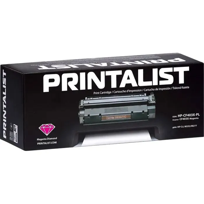 Картридж Printalist HP LJ M252/M277/ CF403X Magenta (HP-CF403X-PL) зображення 2