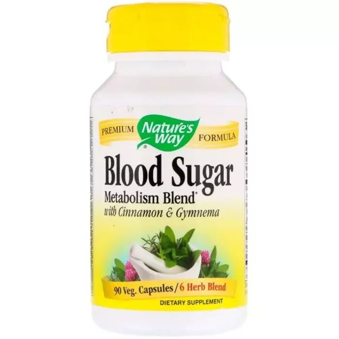 Травы Nature's Way Травы для Снижения Сахара, Blood Sugar, 90 Капсул (NWY-79200)