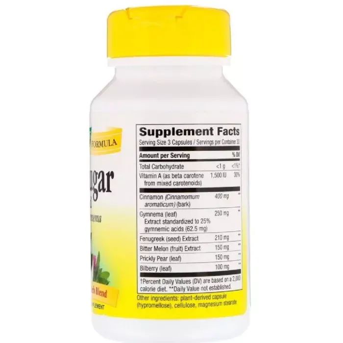 Травы Nature's Way Травы для Снижения Сахара, Blood Sugar, 90 Капсул (NWY-79200) изображение 2